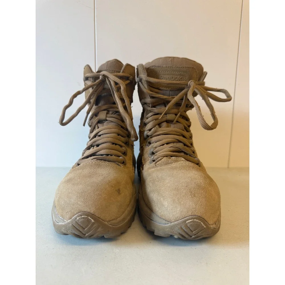 Reebok Work RB8850 Dauntless Tactical Side Zip Boots Coyote Tan Mens 4 Womens 6